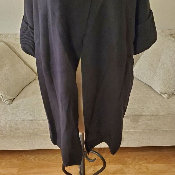 Alfani Shawl-Collar Short-Sleeve Cardigan size Small in Black - NEW - Picture 5 of 12